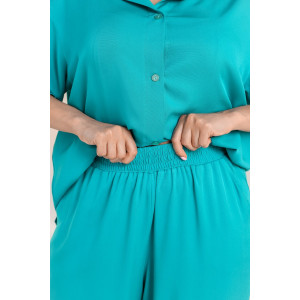 Костюм двойка женский "Лето" штапель (последний размер) бирюзовый 46 Костюм двойка женский "Лето" штапель (последний размер) бирюзовый 46