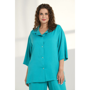 Костюм двойка женский "Лето" штапель (последний размер) бирюзовый 46 Костюм двойка женский "Лето" штапель (последний размер) бирюзовый 46