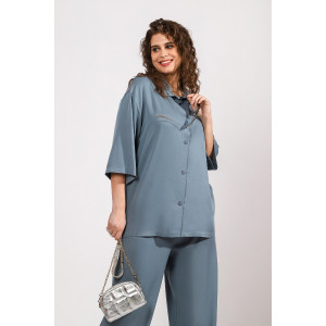 Костюм двойка женский "Лето" штапель (последний размер) серо-зеленый 50 Костюм двойка женский "Лето" штапель (последний размер) серо-зеленый 50