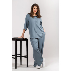 Костюм двойка женский "Лето" штапель (последний размер) серо-зеленый 50 Костюм двойка женский "Лето" штапель (последний размер) серо-зеленый 50