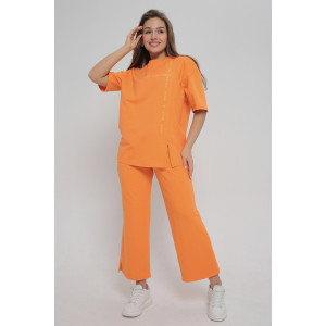 Костюм двойка женский "Селин" футер 2-х нитка с лайкрой (последний размер) оранжевый 52 Костюм двойка женский "Селин" футер 2-х нитка с лайкрой (последний размер) оранжевый 52