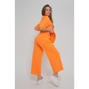 Костюм двойка женский "Селин" футер 2-х нитка с лайкрой (последний размер) оранжевый 52 Костюм двойка женский "Селин" футер 2-х нитка с лайкрой (последний размер) оранжевый 52