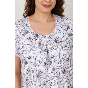 Сорочка женская "Злата" кулирка (последний размер) коралловый 64 Сорочка женская "Злата" кулирка (последний размер) коралловый 64