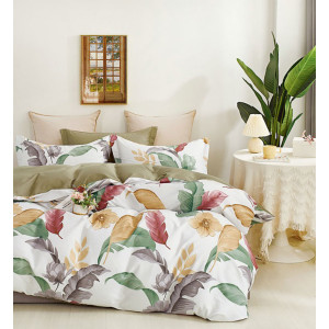 Постельное белье сатин "Листья тропиков"