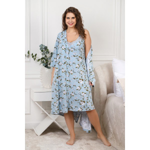 Сорочка женская "Модест-4" вискоза (последний размер) голубой 48