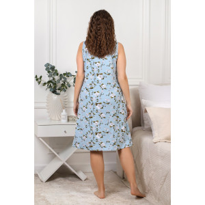 Сорочка женская "Модест-4" вискоза (последний размер) голубой 48