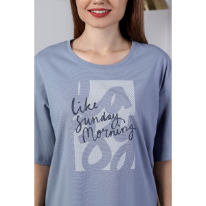 Пижама женская "Веста-1" кулирка (последний размер) серый 50