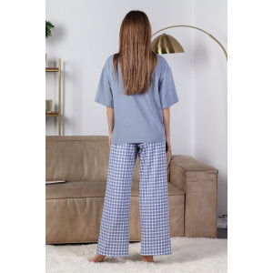 Пижама женская "Веста-1" кулирка (последний размер) серый 50