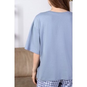 Пижама женская "Веста-1" кулирка (последний размер) серый 50