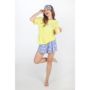 Пижама женская "Сновидение-2" кулирка (последний размер) желтый 50