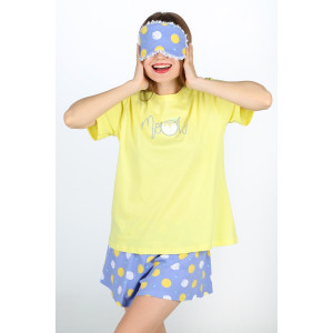 Пижама женская "Сновидение-2" кулирка (последний размер) желтый 50