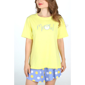 Пижама женская "Сновидение-2" кулирка (последний размер) желтый 50