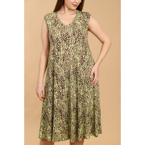 Сарафан женский "Дыхание лета-2" вискоза (последний размер) зеленый 52,54,60