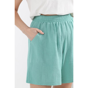 Шорты женские "Виола-2" муслин (последний размер) зеленый 58