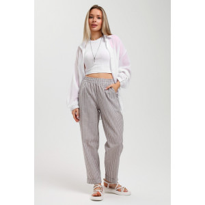 Брюки женские "Летний день-1" плательная ткань (последний размер) бежевый 50,52,54 Брюки женские "Летний день-1" плательная ткань (последний размер) бежевый 50,52,54