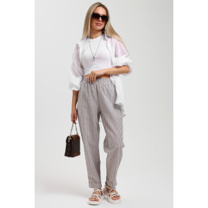 Брюки женские "Летний день-1" плательная ткань (последний размер) бежевый 50,52,54 Брюки женские "Летний день-1" плательная ткань (последний размер) бежевый 50,52,54