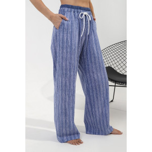 Брюки женские "Полоса-1" кулирка (последний размер) синий 48 Брюки женские "Полоса-1" кулирка (последний размер) синий 48