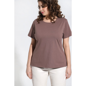 Футболка женская "Базис-4" кулирка с лайкрой (последний размер) кофейный 56 Футболка женская "Базис-4" кулирка с лайкрой (последний размер) кофейный 56