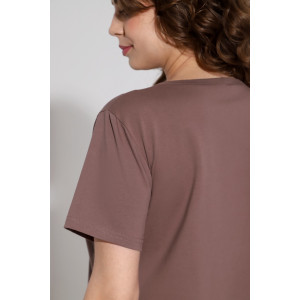 Футболка женская "Базис-4" кулирка с лайкрой (последний размер) кофейный 56 Футболка женская "Базис-4" кулирка с лайкрой (последний размер) кофейный 56