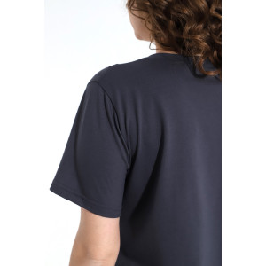 Футболка женская "Базис-5" кулирка с лайкрой (последний размер) антрацит 52,54,58 Футболка женская "Базис-5" кулирка с лайкрой (последний размер) антрацит 52,54,58