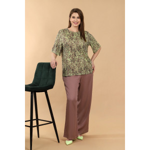 Футболка женская "Дыхание лета-3" вискоза (последний размер) зеленый 54 Футболка женская "Дыхание лета-3" вискоза (последний размер) зеленый 54