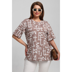 Футболка женская "Манифест-2" кулирка (последний размер) бежевый 62 Футболка женская "Манифест-2" кулирка (последний размер) бежевый 62