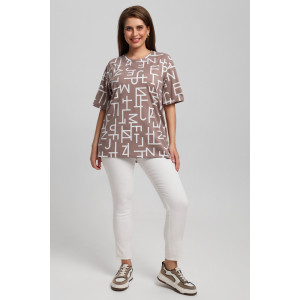 Футболка женская "Манифест-2" кулирка (последний размер) бежевый 62 Футболка женская "Манифест-2" кулирка (последний размер) бежевый 62