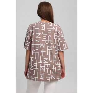 Футболка женская "Манифест-2" кулирка (последний размер) бежевый 62 Футболка женская "Манифест-2" кулирка (последний размер) бежевый 62