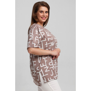 Футболка женская "Манифест-2" кулирка (последний размер) бежевый 62 Футболка женская "Манифест-2" кулирка (последний размер) бежевый 62