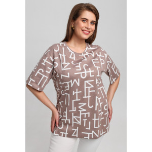 Футболка женская "Манифест-2" кулирка (последний размер) бежевый 62 Футболка женская "Манифест-2" кулирка (последний размер) бежевый 62