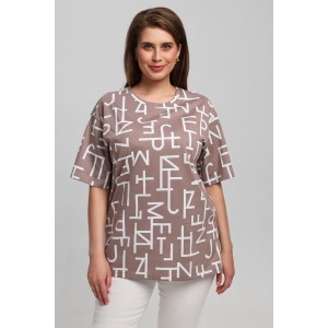 Футболка женская "Манифест-2" кулирка (последний размер) бежевый 62 Футболка женская "Манифест-2" кулирка (последний размер) бежевый 62