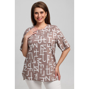 Футболка женская "Манифест-2" кулирка (последний размер) бежевый 62 Футболка женская "Манифест-2" кулирка (последний размер) бежевый 62