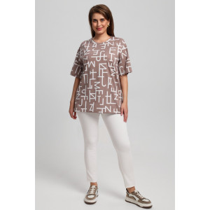 Футболка женская "Манифест-2" кулирка (последний размер) бежевый 62 Футболка женская "Манифест-2" кулирка (последний размер) бежевый 62