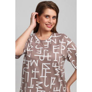 Футболка женская "Манифест-2" кулирка (последний размер) бежевый 62 Футболка женская "Манифест-2" кулирка (последний размер) бежевый 62