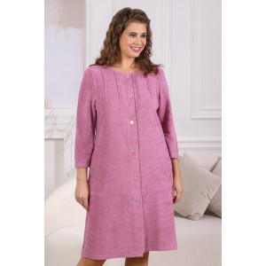 Халат женский "Мадам" махра (последний размер) сухая роза 52,58 Халат женский "Мадам" махра (последний размер) сухая роза 52,58