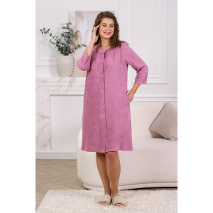 Халат женский "Мадам" махра (последний размер) сухая роза 52,58 Халат женский "Мадам" махра (последний размер) сухая роза 52,58