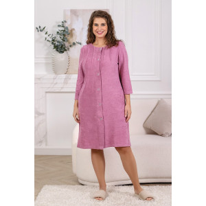 Халат женский "Мадам" махра (последний размер) сухая роза 52,58 Халат женский "Мадам" махра (последний размер) сухая роза 52,58