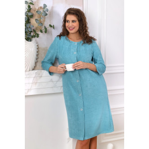 Халат женский "Мадам" махра (последний размер) бирюзовый 50 Халат женский "Мадам" махра (последний размер) бирюзовый 50