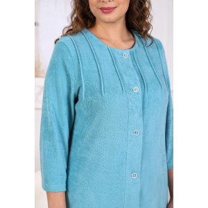 Халат женский "Мадам" махра (последний размер) бирюзовый 50 Халат женский "Мадам" махра (последний размер) бирюзовый 50