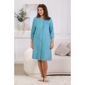 Халат женский "Мадам" махра (последний размер) бирюзовый 50 Халат женский "Мадам" махра (последний размер) бирюзовый 50