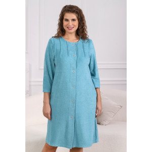 Халат женский "Мадам" махра (последний размер) бирюзовый 50 Халат женский "Мадам" махра (последний размер) бирюзовый 50