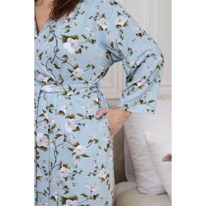 Халат женский "Модест-3" вискоза (последний размер) голубой 50,54,58 Халат женский "Модест-3" вискоза (последний размер) голубой 50,54,58