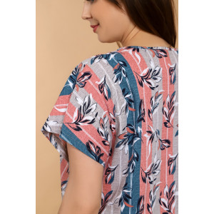 Халат женский "Инесса" кулирка (последний размер) персиковый 58 Халат женский "Инесса" кулирка (последний размер) персиковый 58