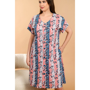 Халат женский "Инесса" кулирка (последний размер) персиковый 58 Халат женский "Инесса" кулирка (последний размер) персиковый 58