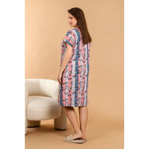 Халат женский "Инесса" кулирка (последний размер) персиковый 58 Халат женский "Инесса" кулирка (последний размер) персиковый 58