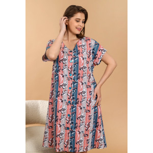 Халат женский "Инесса" кулирка (последний размер) персиковый 58 Халат женский "Инесса" кулирка (последний размер) персиковый 58