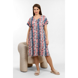 Халат женский "Инесса" кулирка (последний размер) персиковый 58 Халат женский "Инесса" кулирка (последний размер) персиковый 58