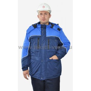Куртка рабочая мужская "Вега" (р-ры: 44-62) синий