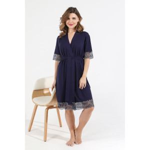 Халат женский "Лунария-3" вискоза (последний размер) синий 44,54 Халат женский "Лунария-3" вискоза (последний размер) синий 44,54