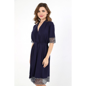 Халат женский "Лунария-3" вискоза (последний размер) синий 44,54 Халат женский "Лунария-3" вискоза (последний размер) синий 44,54